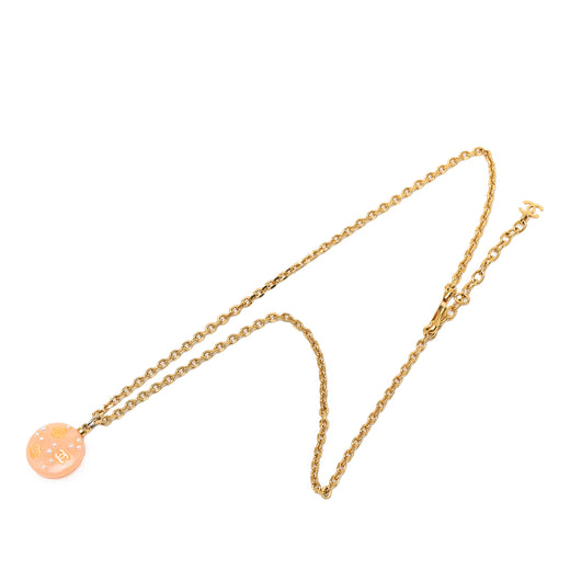 CC Resin Faux Pearl Pendant Necklace - Image 1