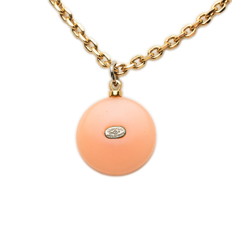 CC Resin Faux Pearl Pendant Necklace - Image 3