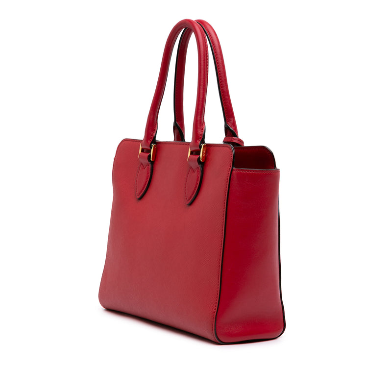 Soft Calf Trimmed Saffiano Convertible Tote - Image 2