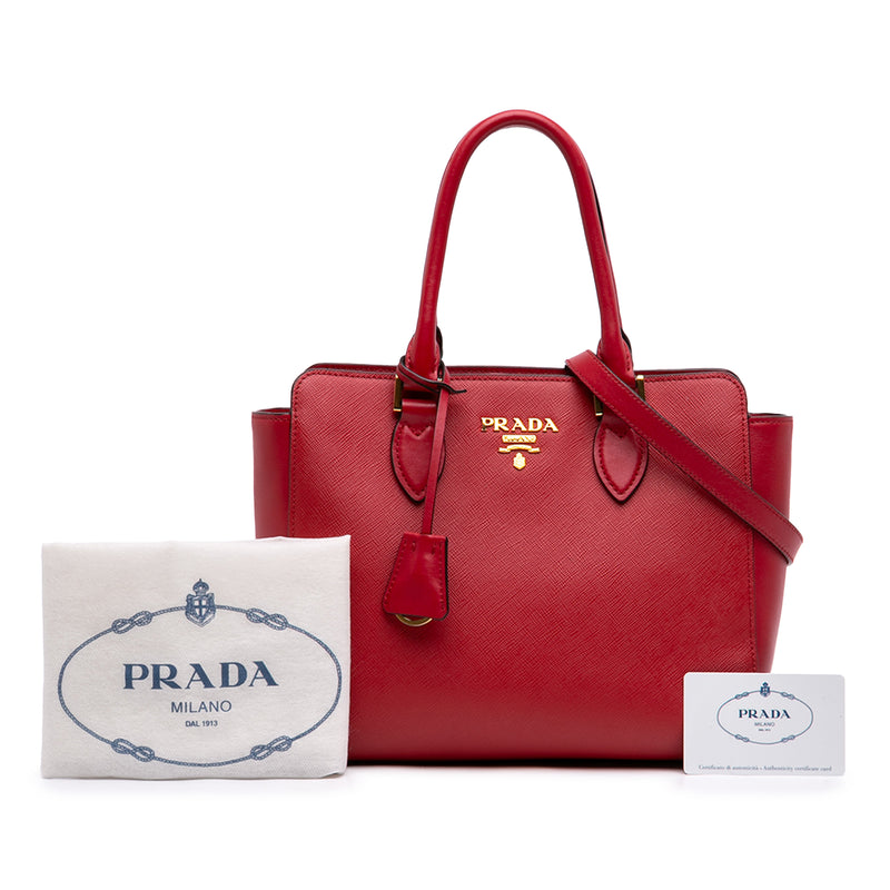 Soft Calf Trimmed Saffiano Convertible Tote - Image 7