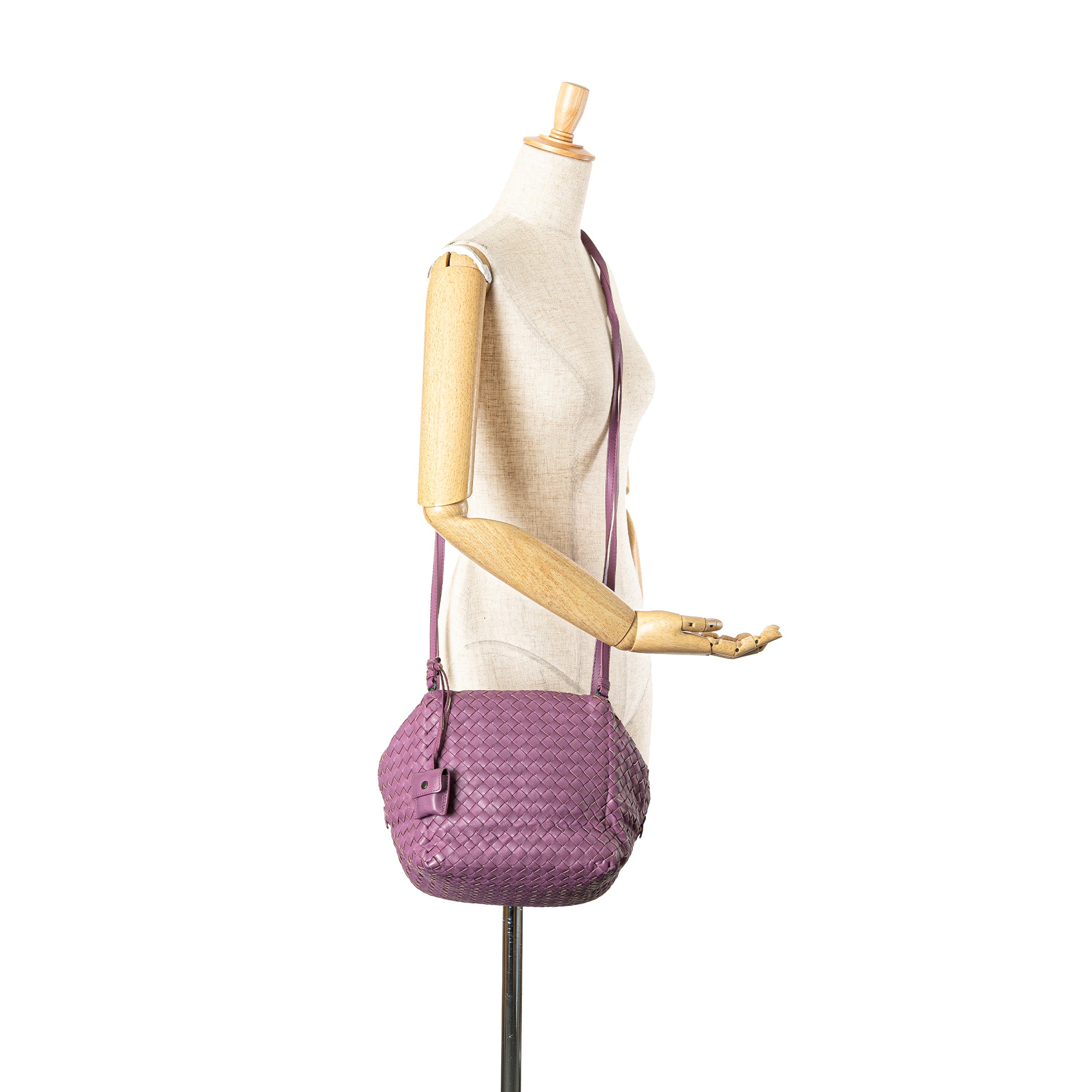 Nappa Intrecciato Cube Crossbody - Image 11