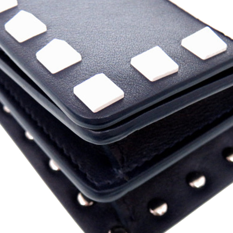 Smooth Calfskin Colorblock Free Rockstud Spike Crossbody - Image 13
