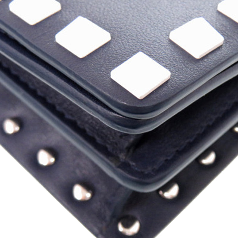 Smooth Calfskin Colorblock Free Rockstud Spike Crossbody - Image 14