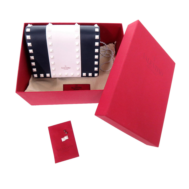 Smooth Calfskin Colorblock Free Rockstud Spike Crossbody - Image 16