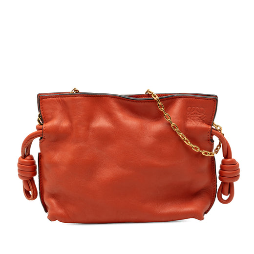 Nano Leather Flamenco Knot Chain Crossbody - Image 1
