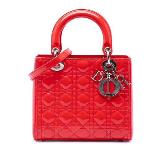 Medium Patent Cannage Lady Dior - Image 1