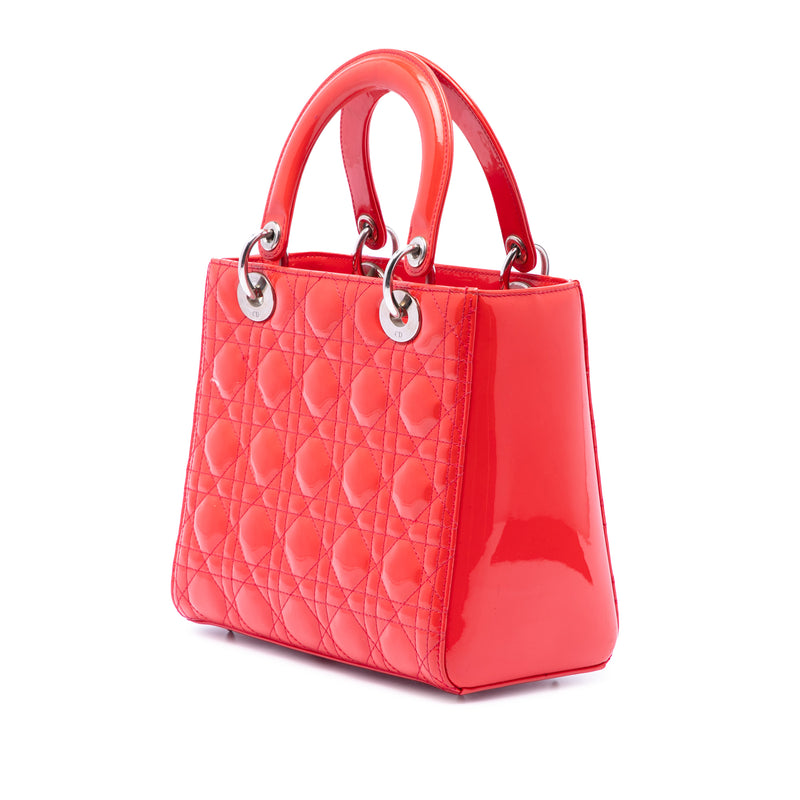 Medium Patent Cannage Lady Dior - Image 2
