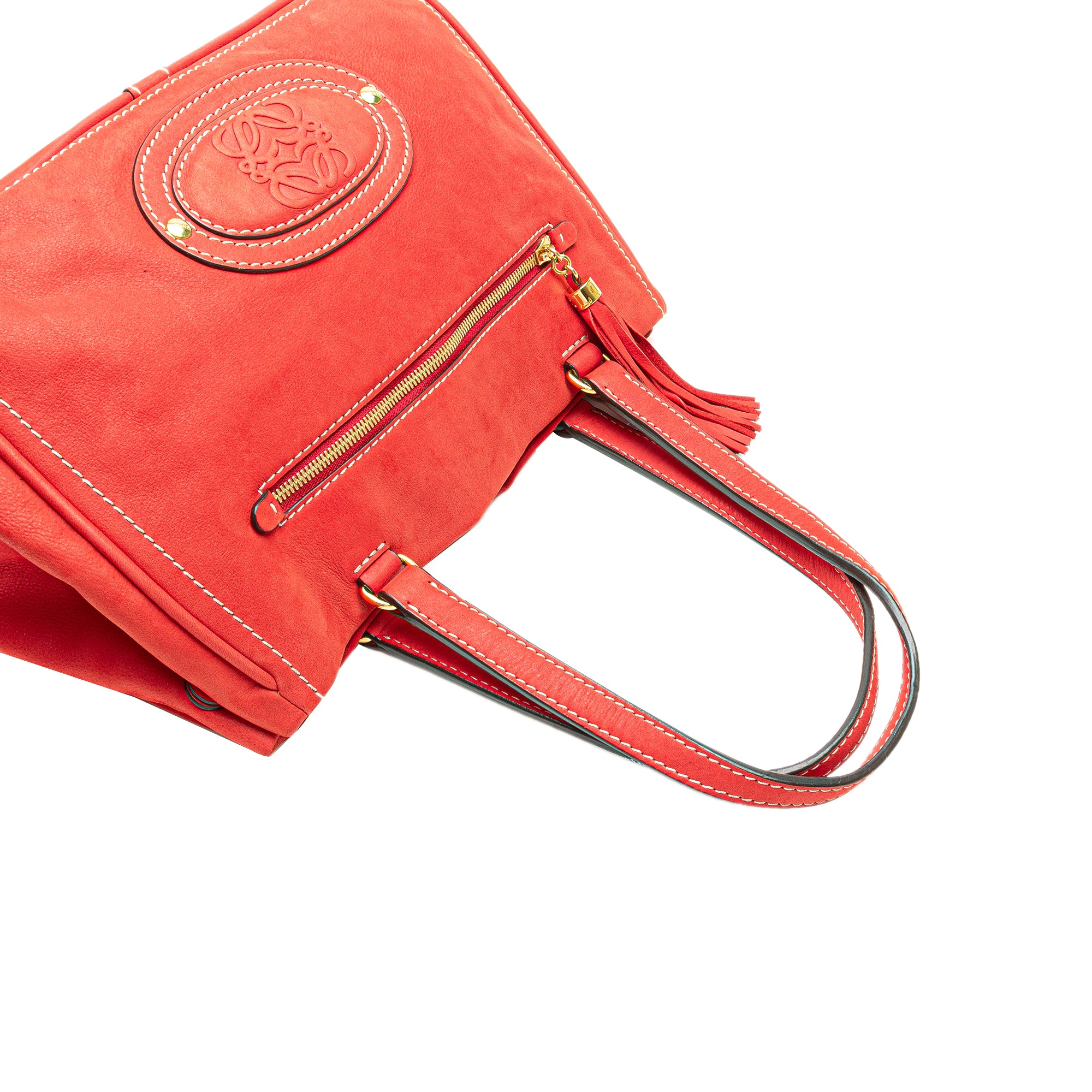 Nubuck Anagram Madrid Fringe Shoulder Bag - Image 11