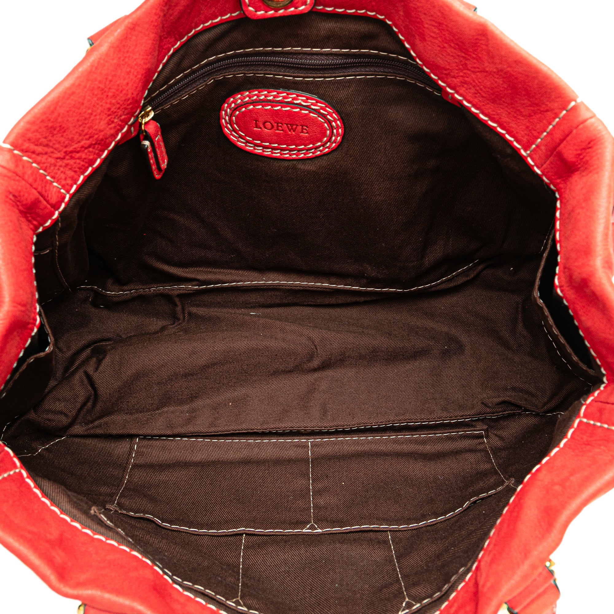 Nubuck Anagram Madrid Fringe Shoulder Bag - Image 4