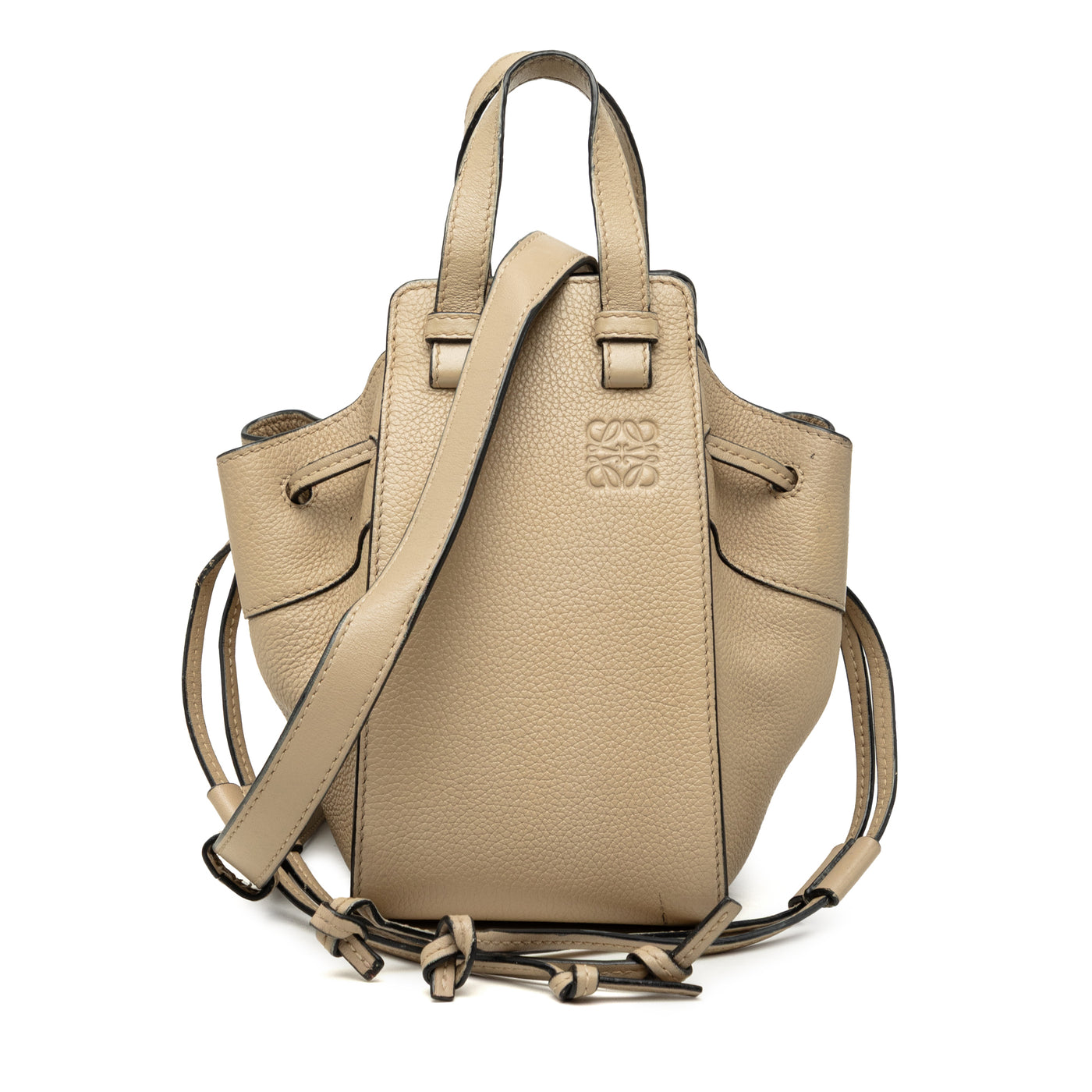 Mini Grained Calfskin Drawstring Hammock Bag - Image 1