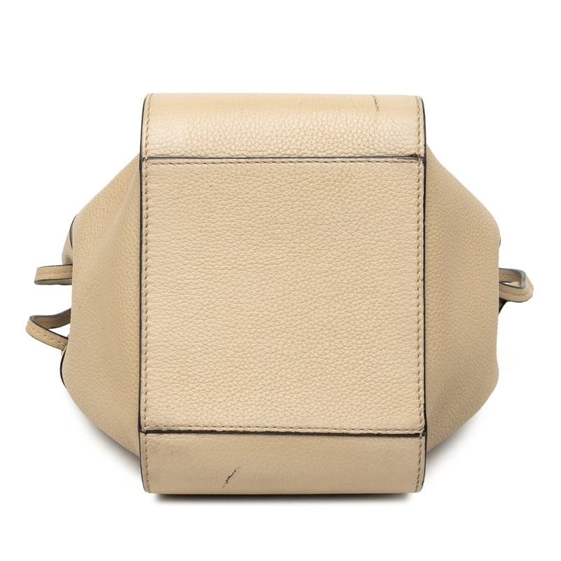 Mini Grained Calfskin Drawstring Hammock Bag - Image 3