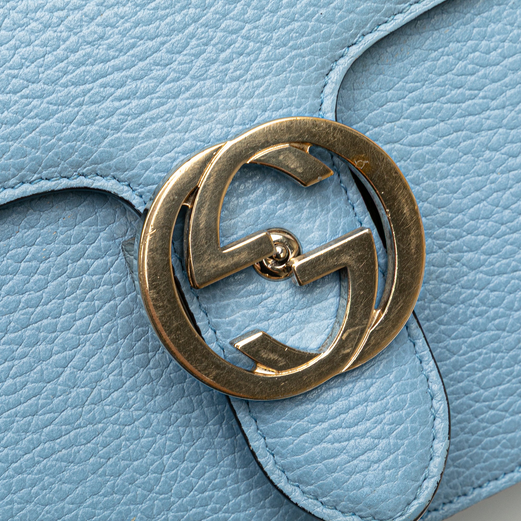 Small Dollar Calfskin Interlocking G Crossbody - Image 8