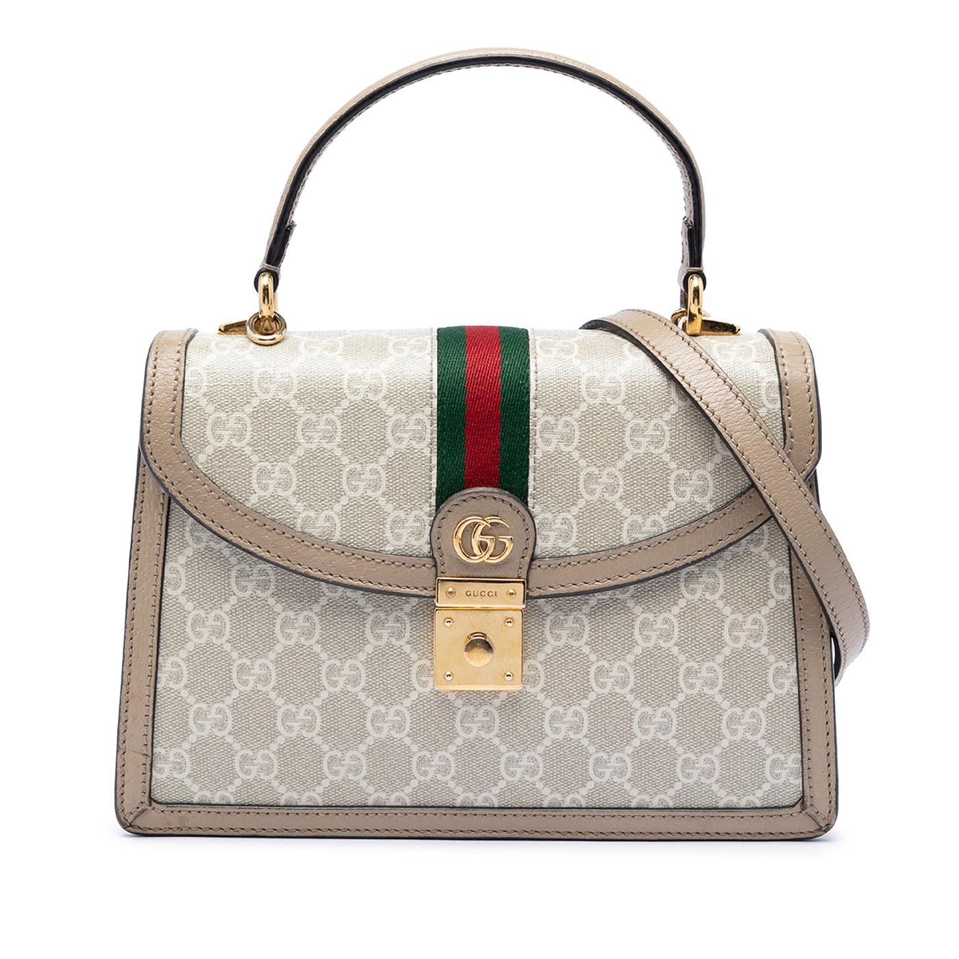 Small GG Canvas Web Ophidia Top Handle Flap - Image 1