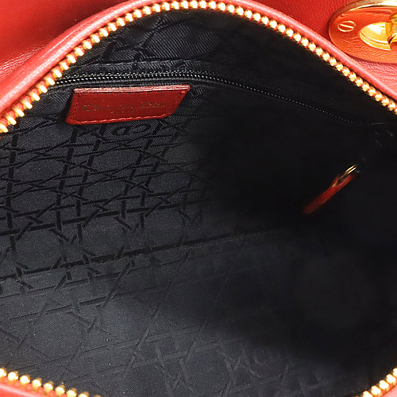 Medium Lambskin Cannage Lady Dior - Image 3