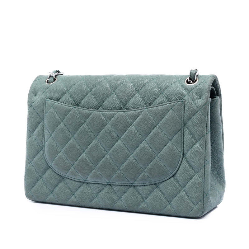 Jumbo Classic Iridescent Caviar Double Flap - Image 2