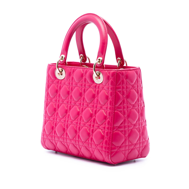 Medium Lambskin Cannage Lady Dior - Image 2