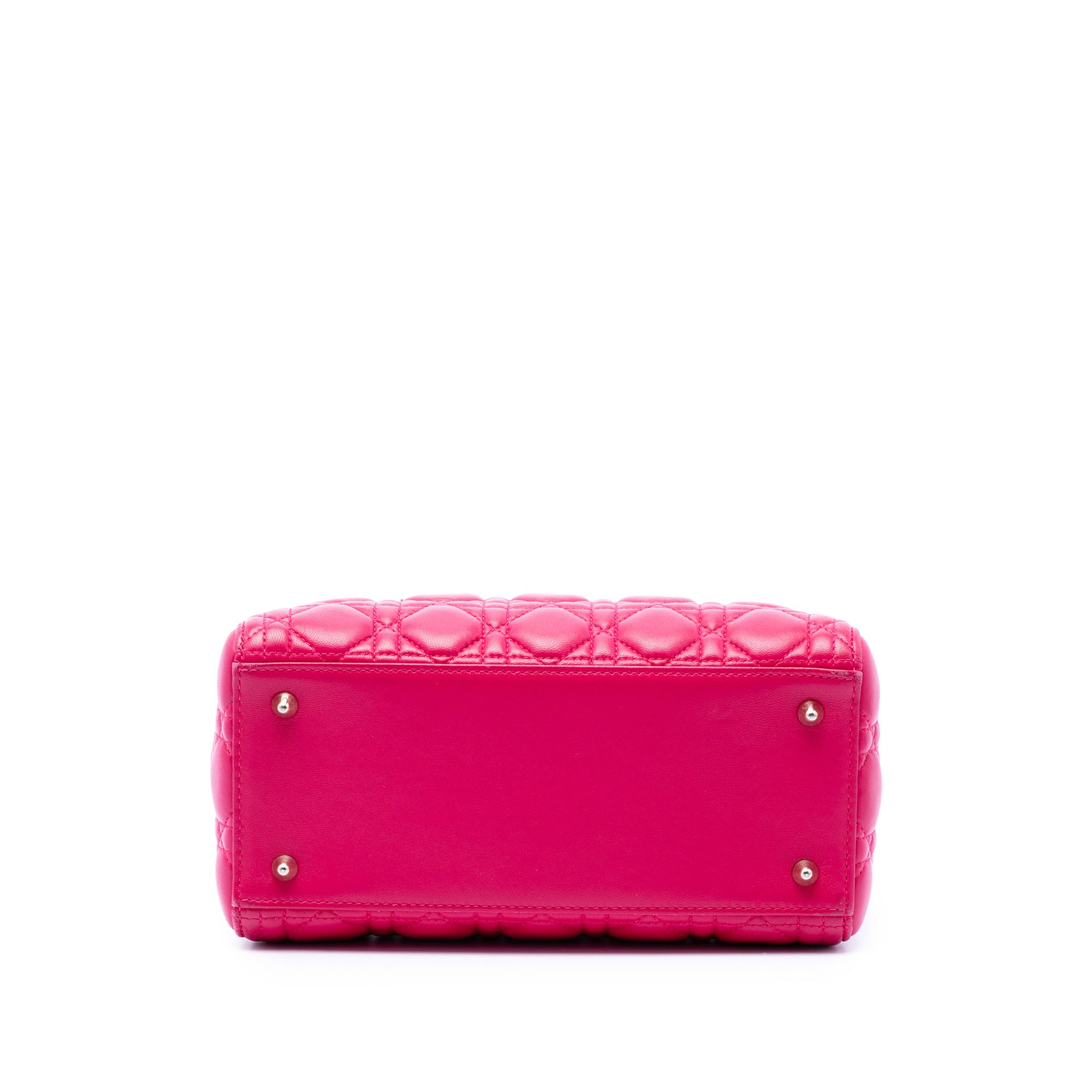 Medium Lambskin Cannage Lady Dior - Image 3