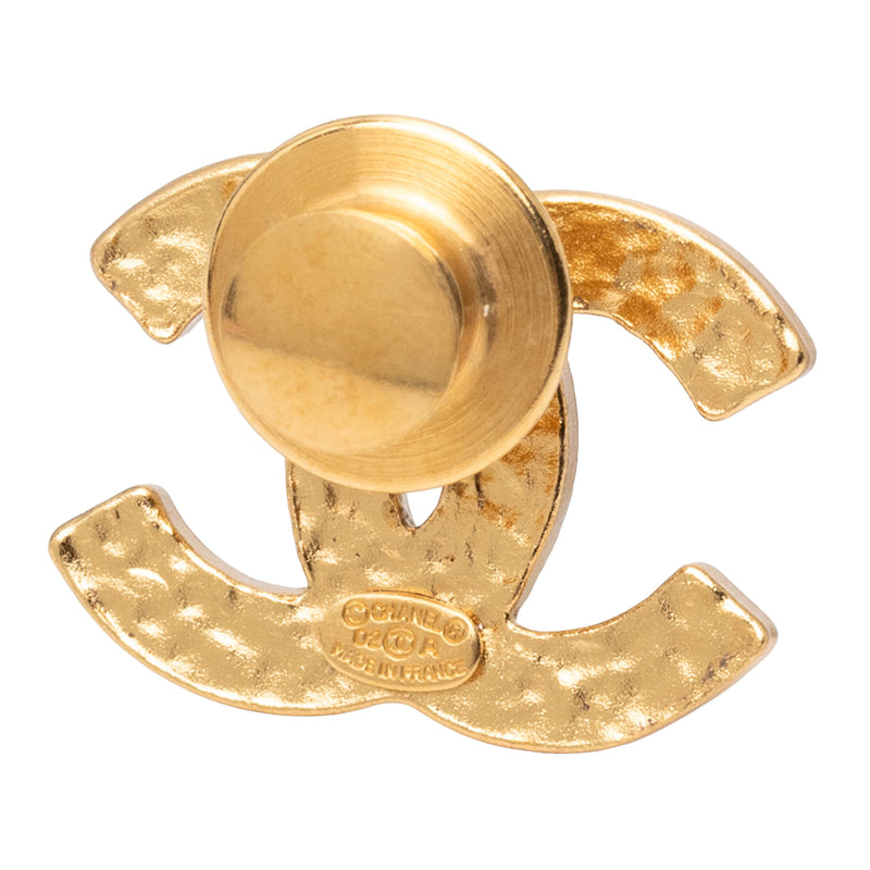 CC Enamel Gold Plated Brooch - Image 2