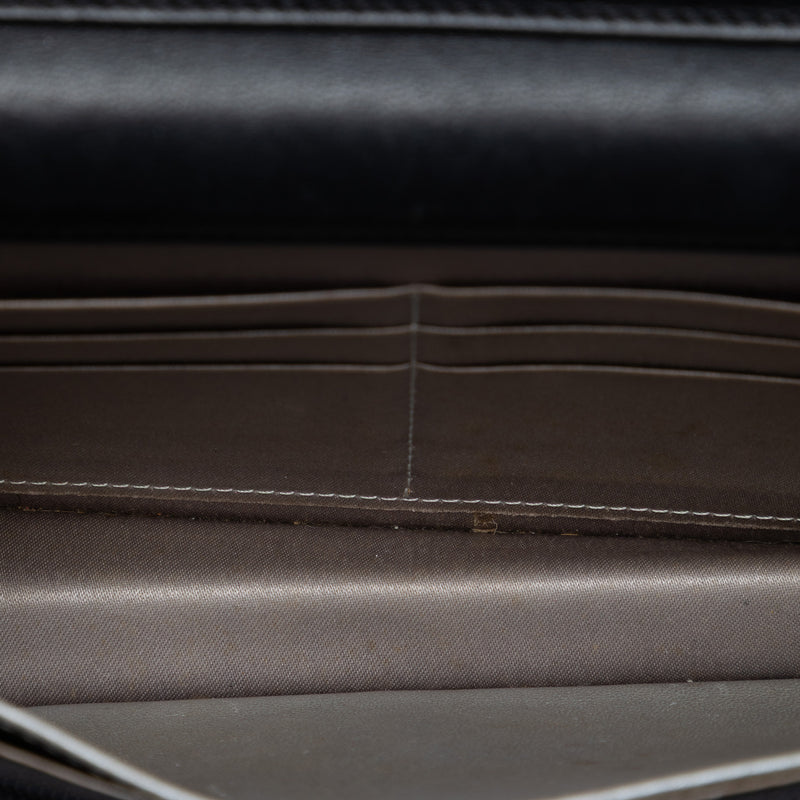 CC Embossed Lambskin Camellia Wallet On Chain - Image 4