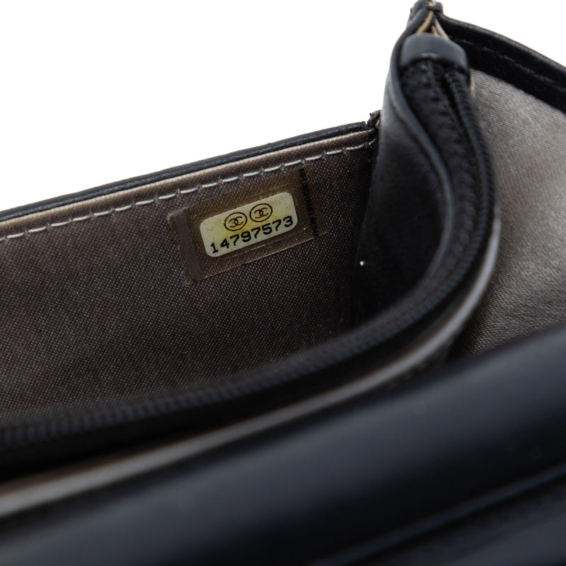 CC Embossed Lambskin Camellia Wallet On Chain - Image 6