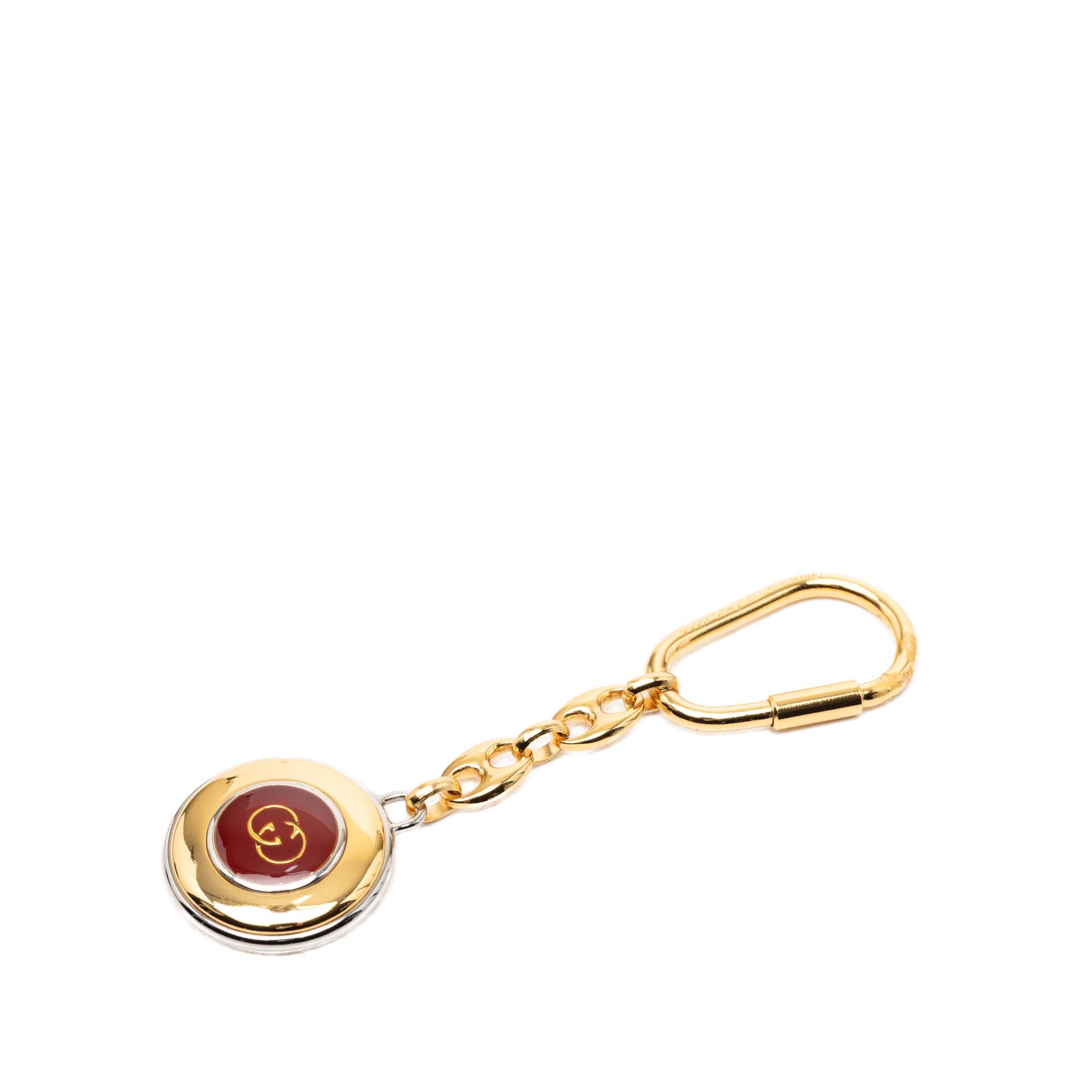 Gold Plated Resin Logo Key Chain - Image 1