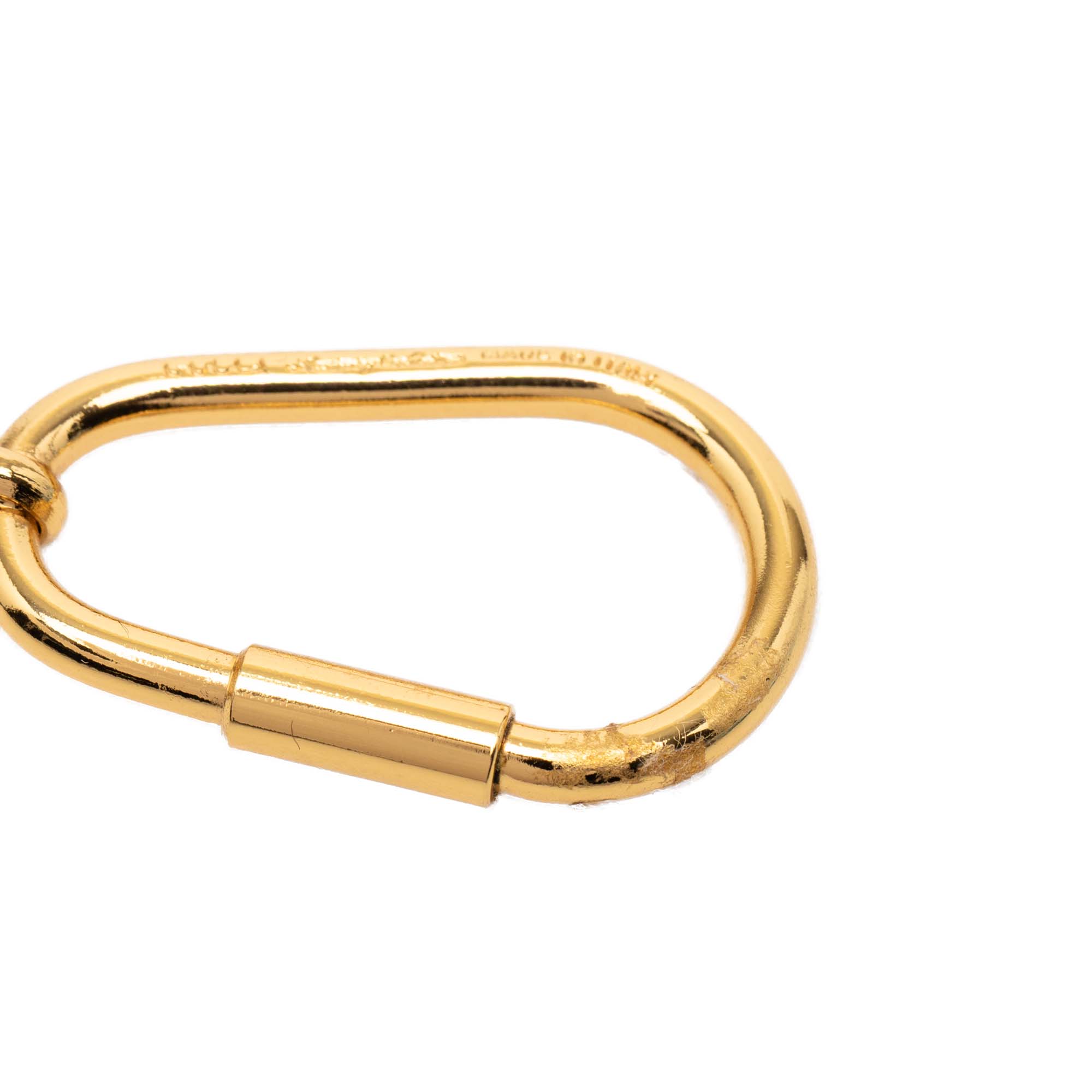 Gold Plated Resin Logo Key Chain - Image 3