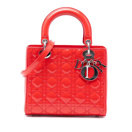 Medium Patent Cannage Lady Dior - Image 1
