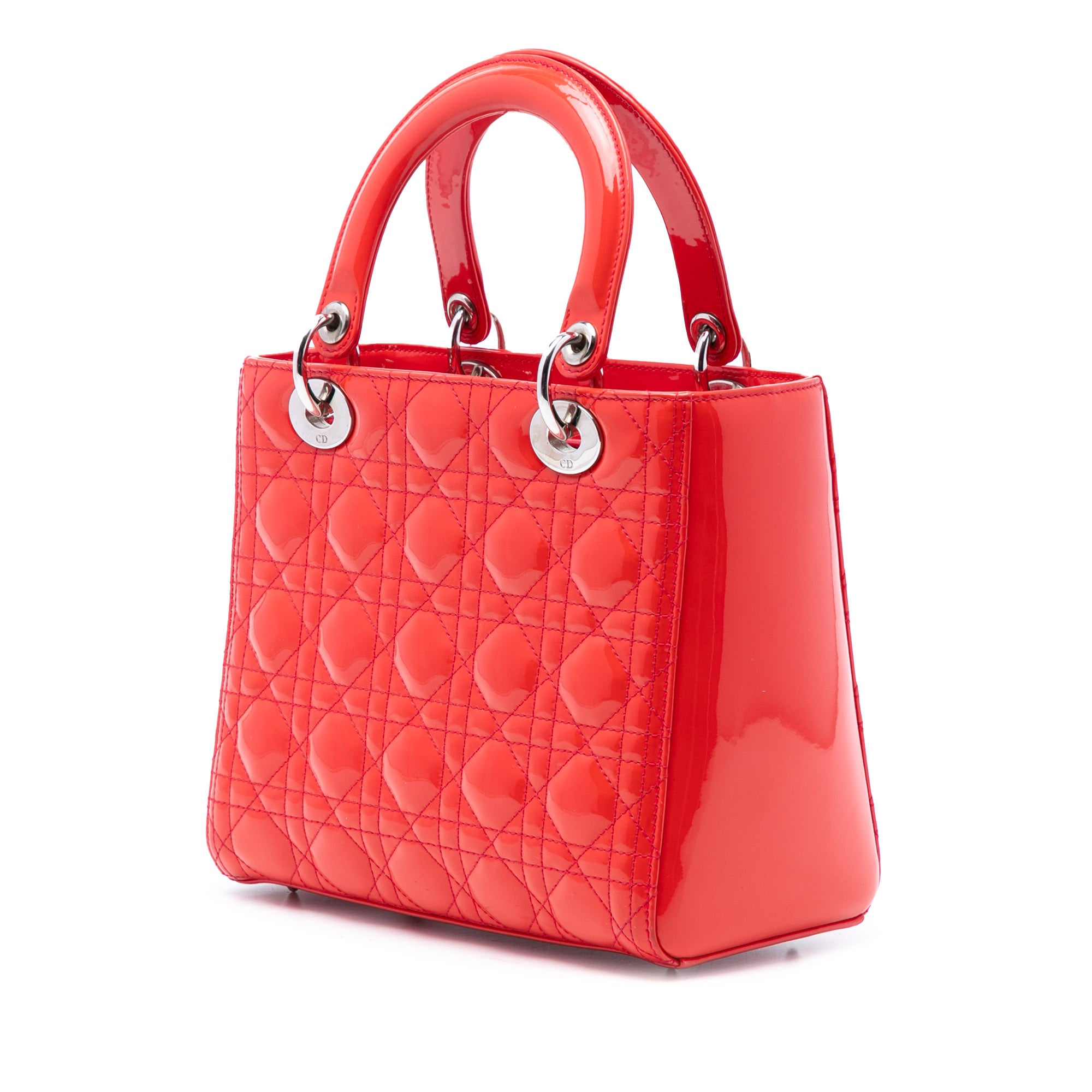 Medium Patent Cannage Lady Dior - Image 2