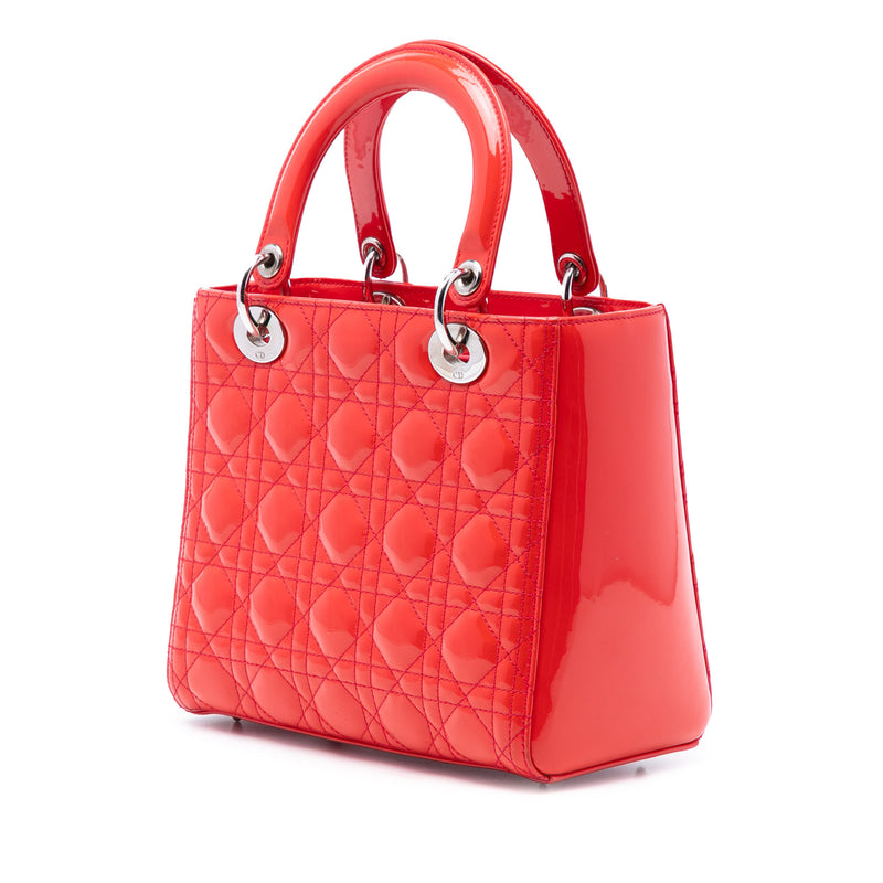 Medium Patent Cannage Lady Dior - Image 2