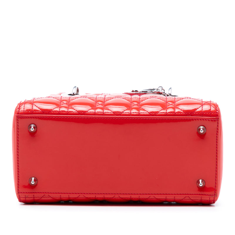 Medium Patent Cannage Lady Dior - Image 3
