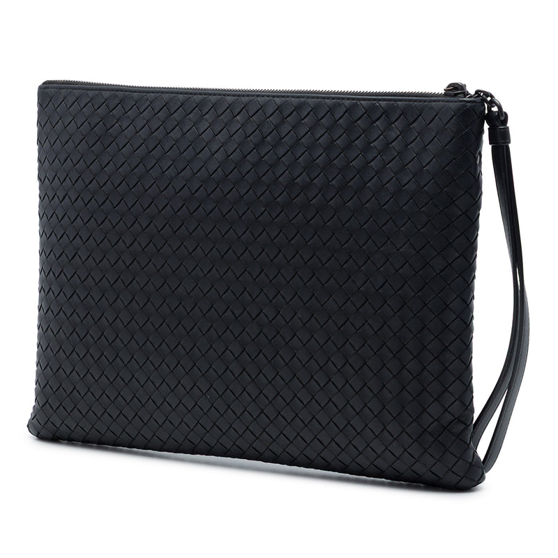 Nappa Intrecciato Wristlet Zip Clutch - Image 2