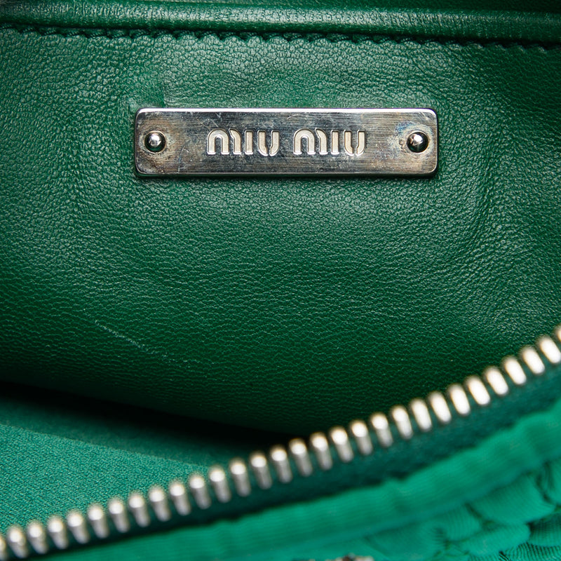 Matelasse Nylon Crystal Chain Crossbody - Image 5