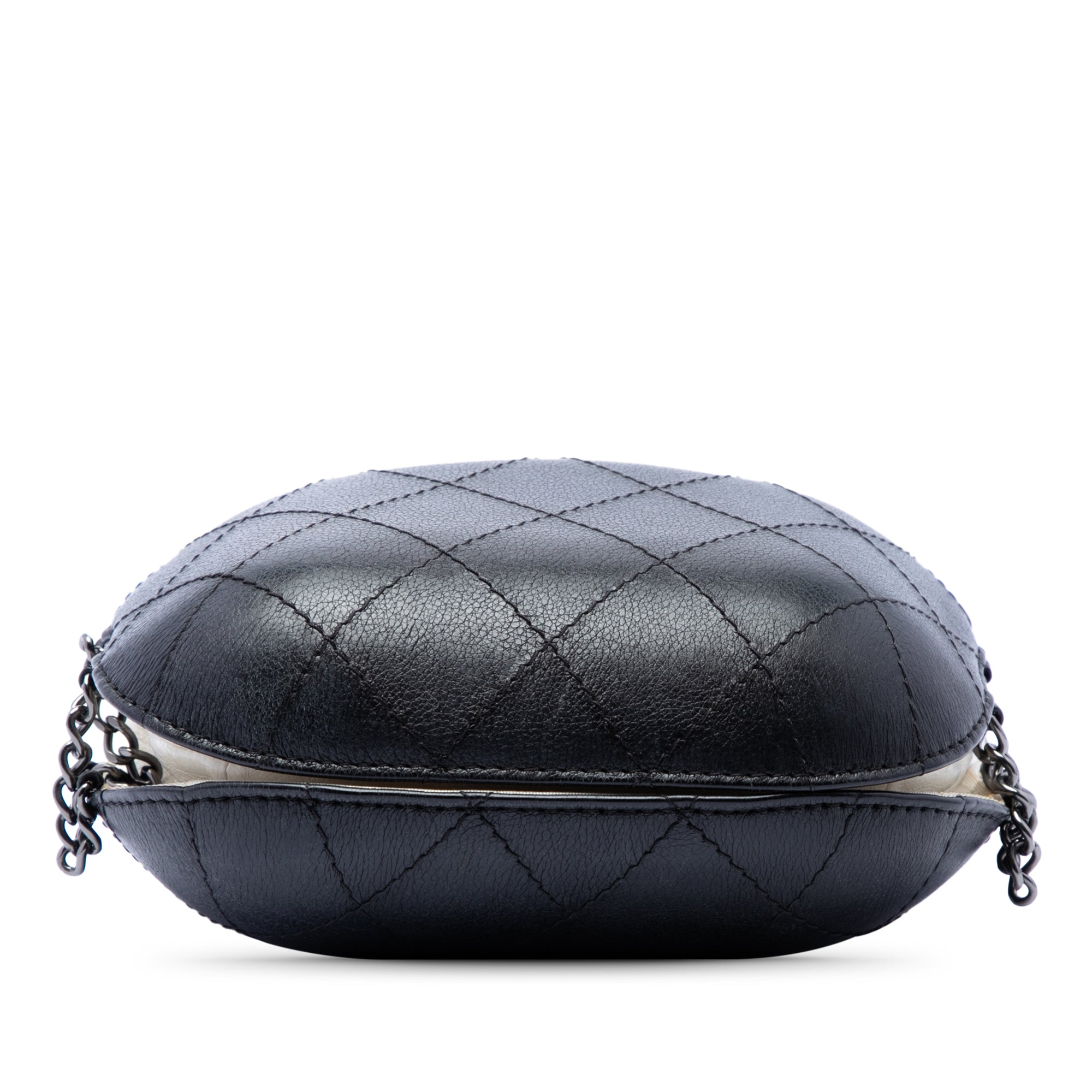 Small Bicolor Quilted Calfskin Gabrielle Bucket Bag - Image 3