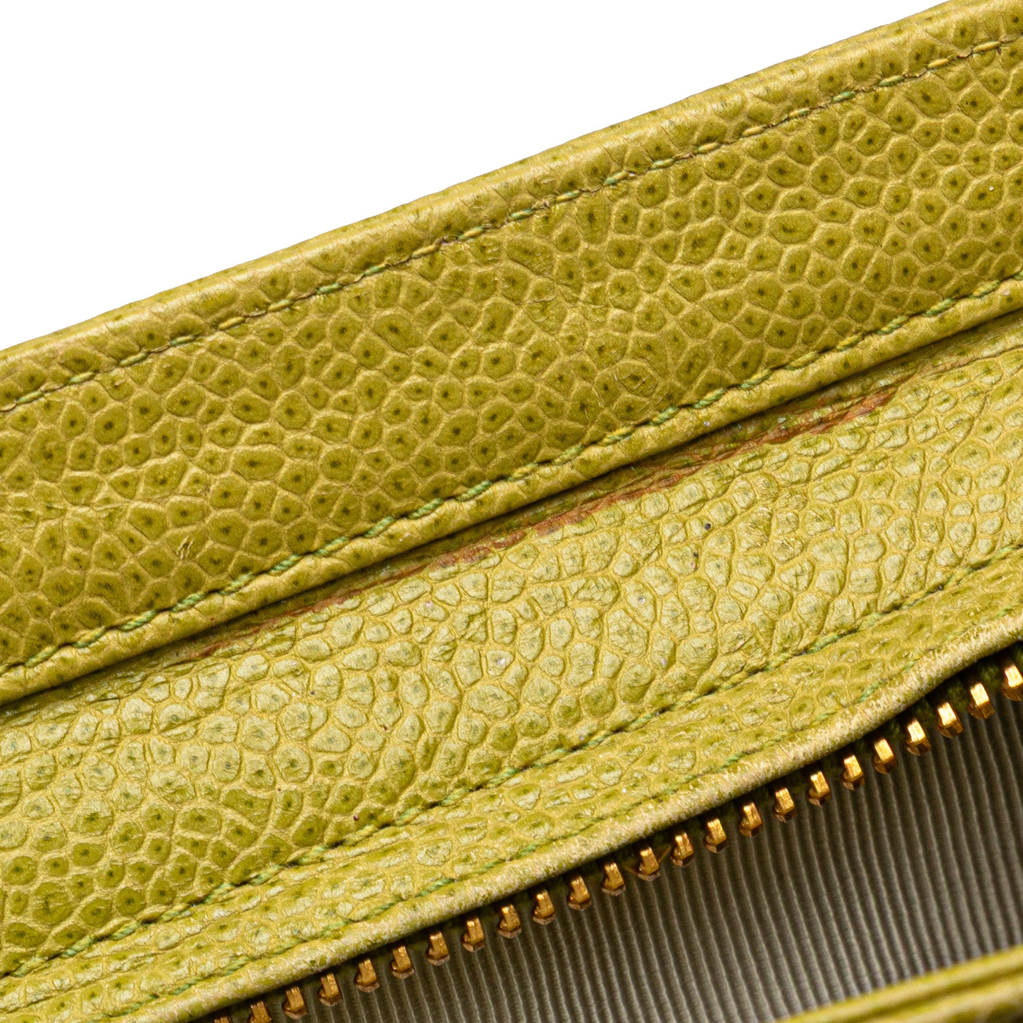 Triple CC Caviar Shoulder Bag - Image 11
