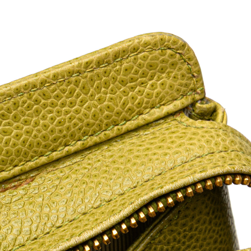 Triple CC Caviar Shoulder Bag - Image 12