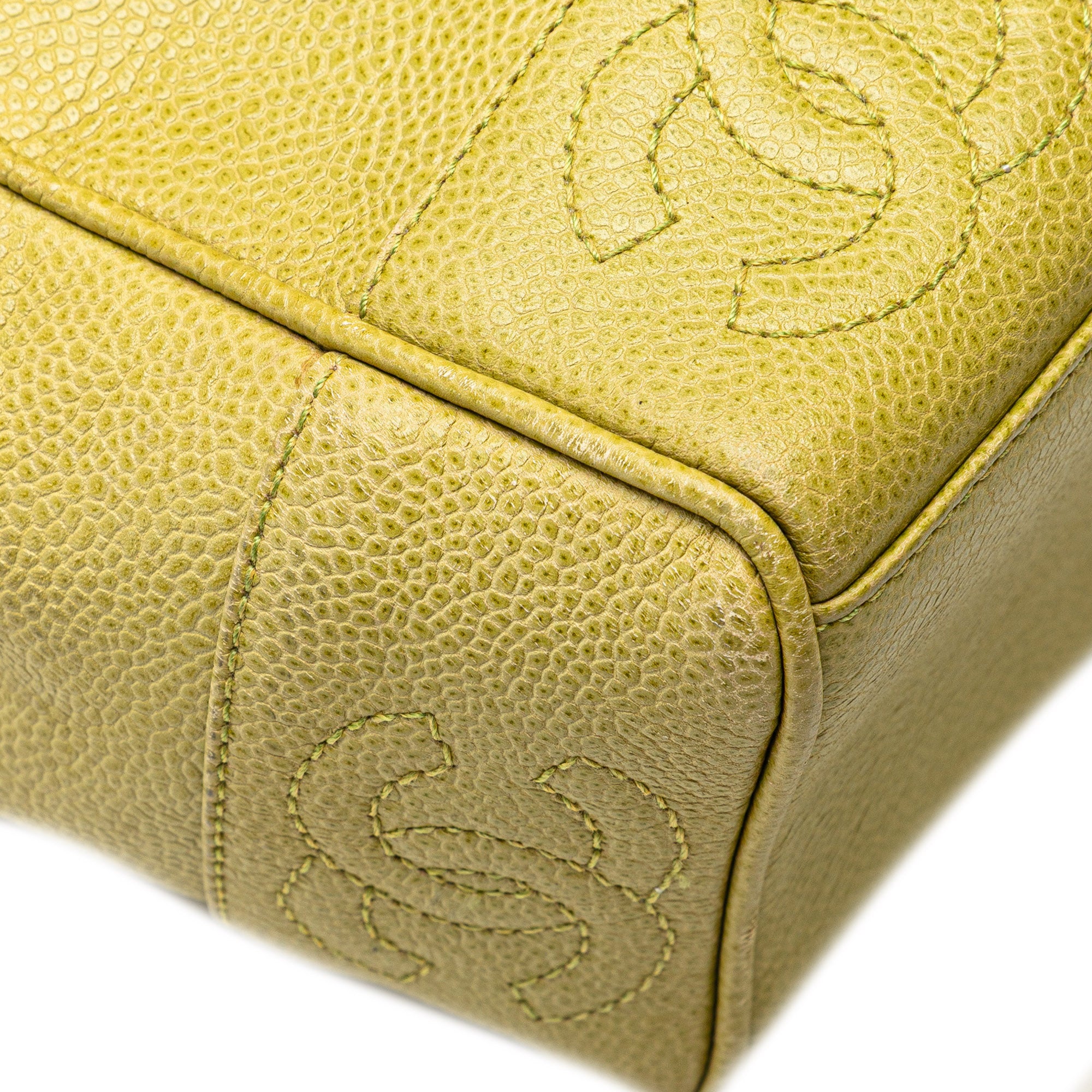 Triple CC Caviar Shoulder Bag - Image 13