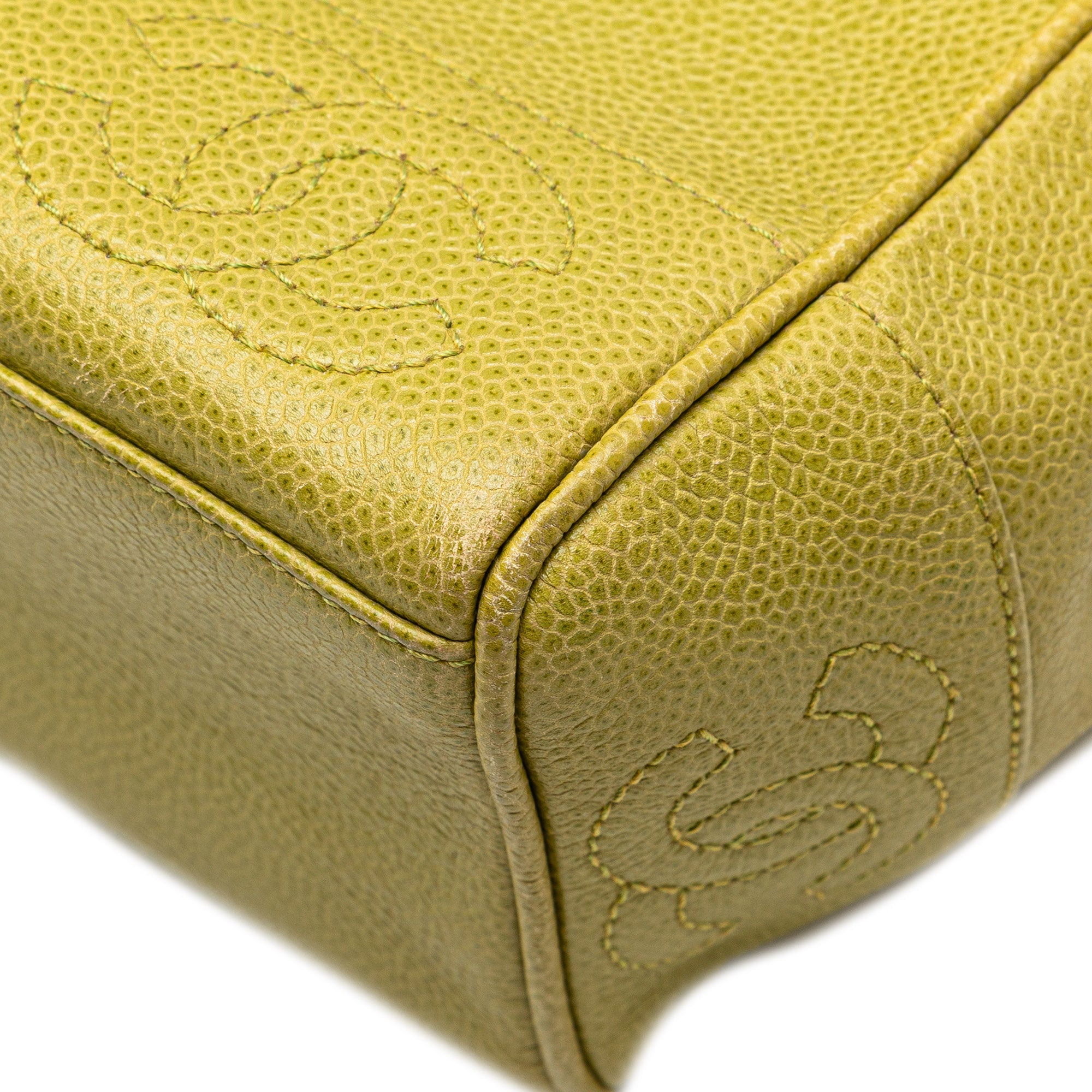Triple CC Caviar Shoulder Bag - Image 14