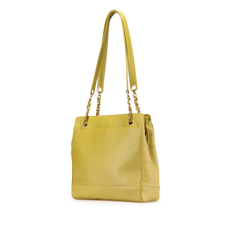 Triple CC Caviar Shoulder Bag - Image 2