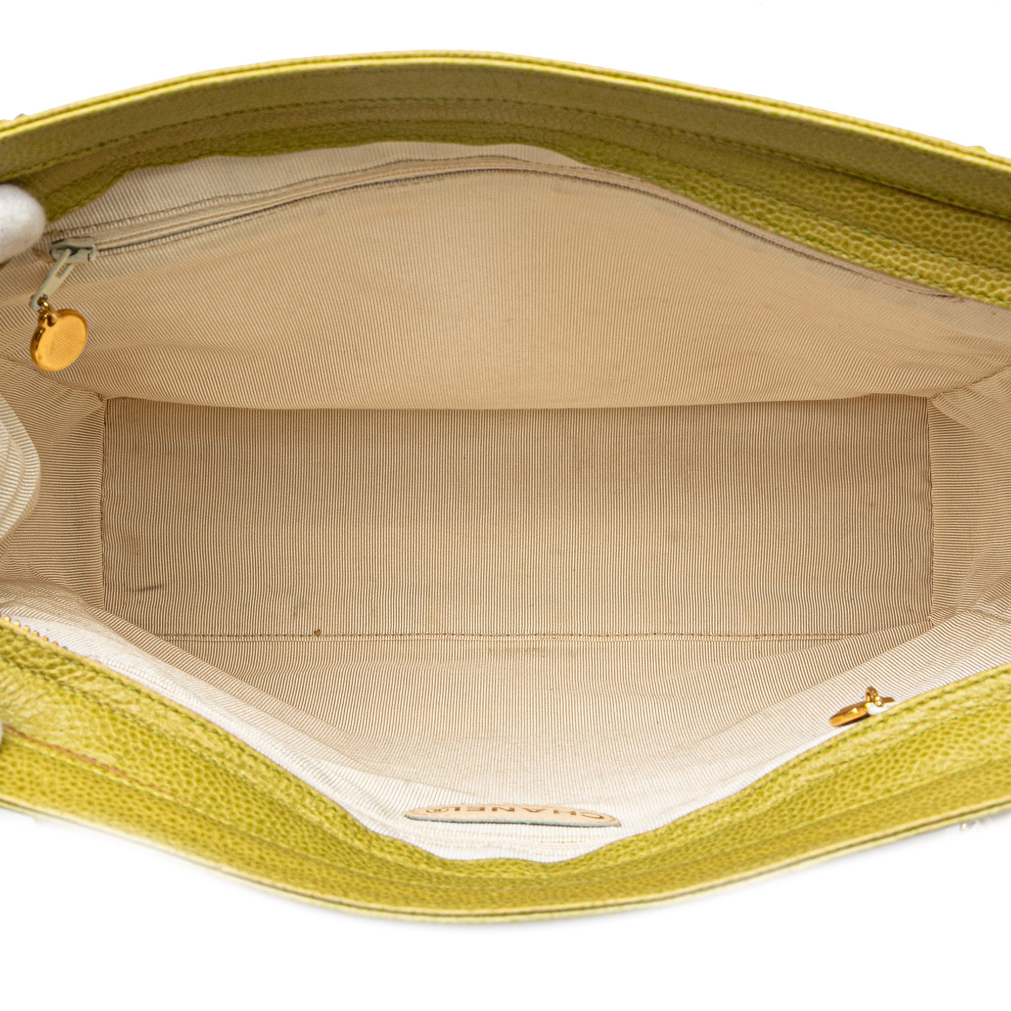 Triple CC Caviar Shoulder Bag - Image 4