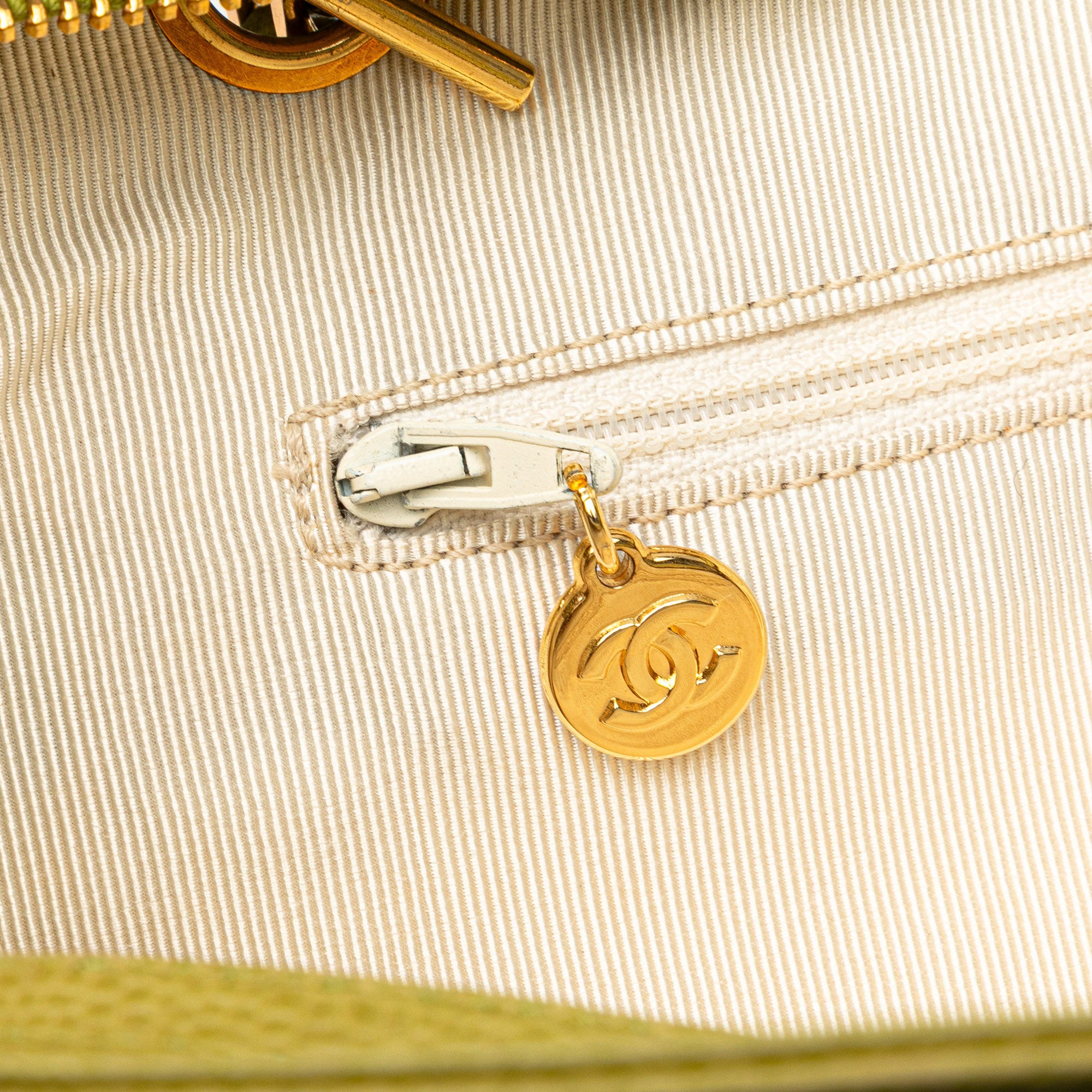 Triple CC Caviar Shoulder Bag - Image 7