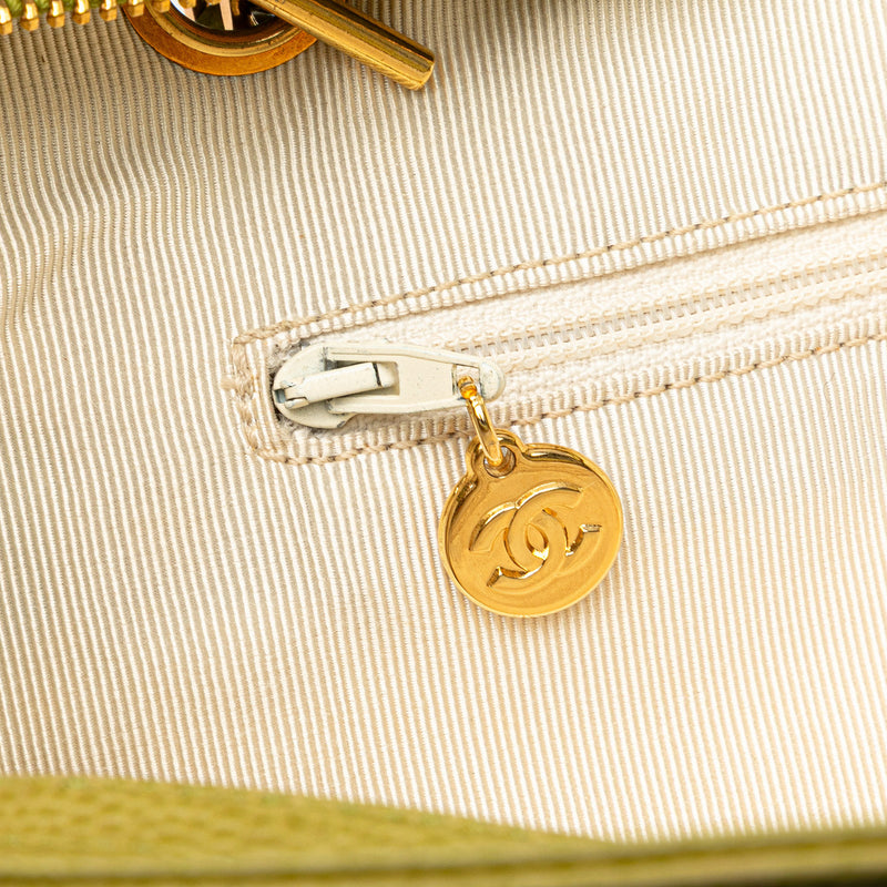 Triple CC Caviar Shoulder Bag - Image 7