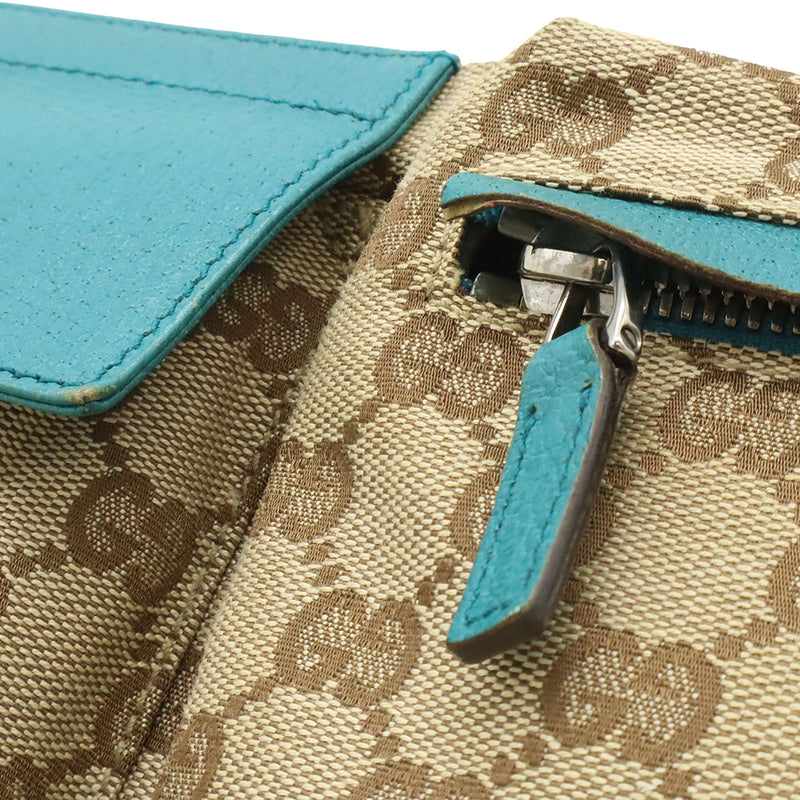 GG Canvas Web Double Pocket Belt Bag - Image 6