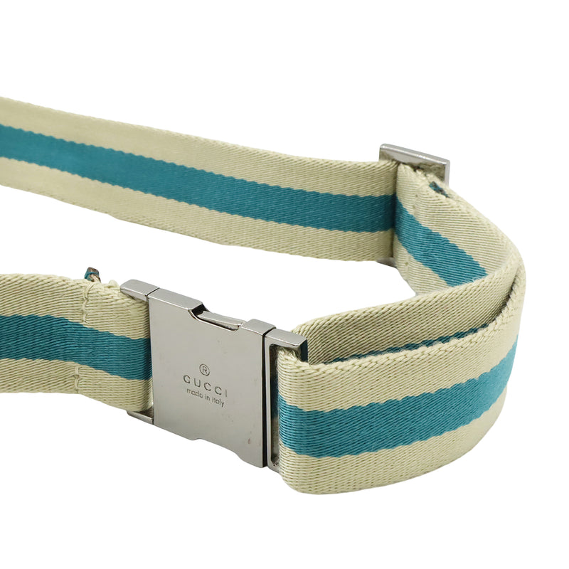 GG Canvas Web Double Pocket Belt Bag - Image 8