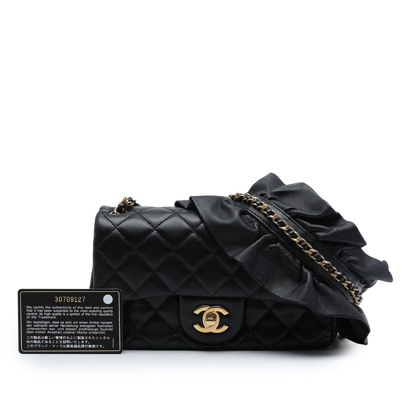 Mini Rectangular Classic Lambskin Romance Single Flap - Image 7