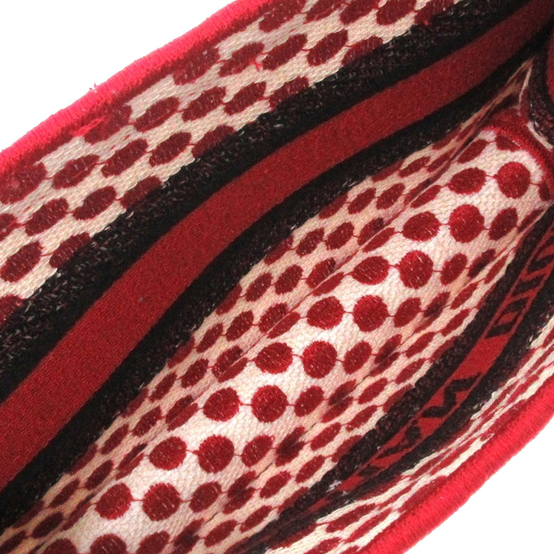 DiorAmour Mini Embroidered Canvas Dots Book Tote - Image 5