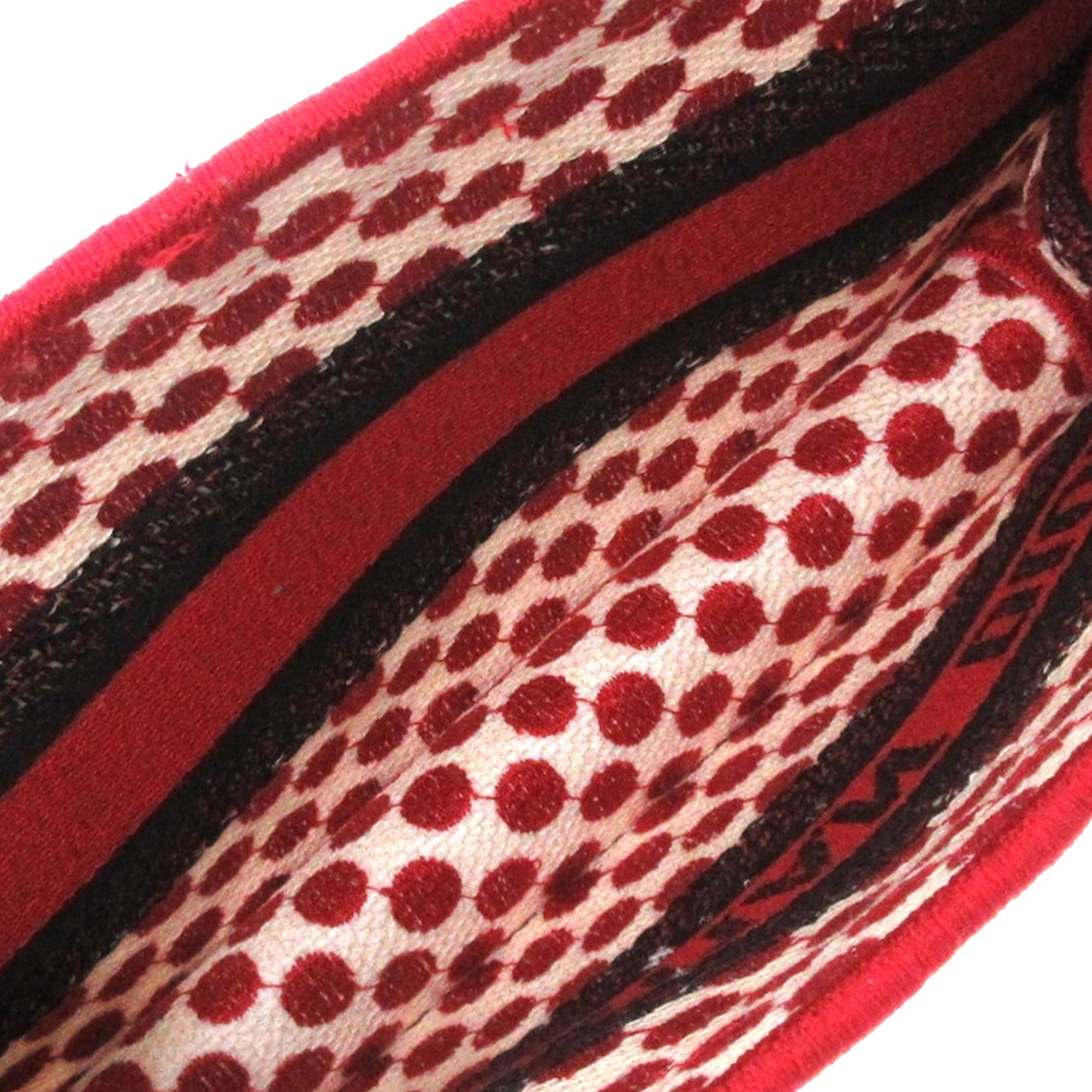 DiorAmour Mini Embroidered Canvas Dots Book Tote - Image 5