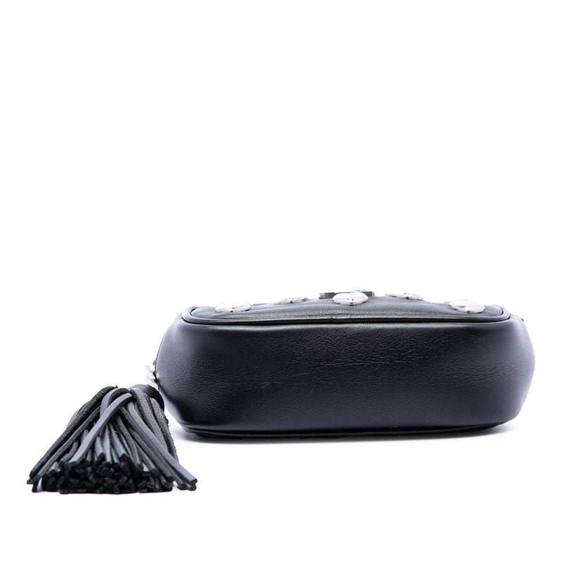Studded Calfskin Monogram Heart Blogger Crossbody - Image 3