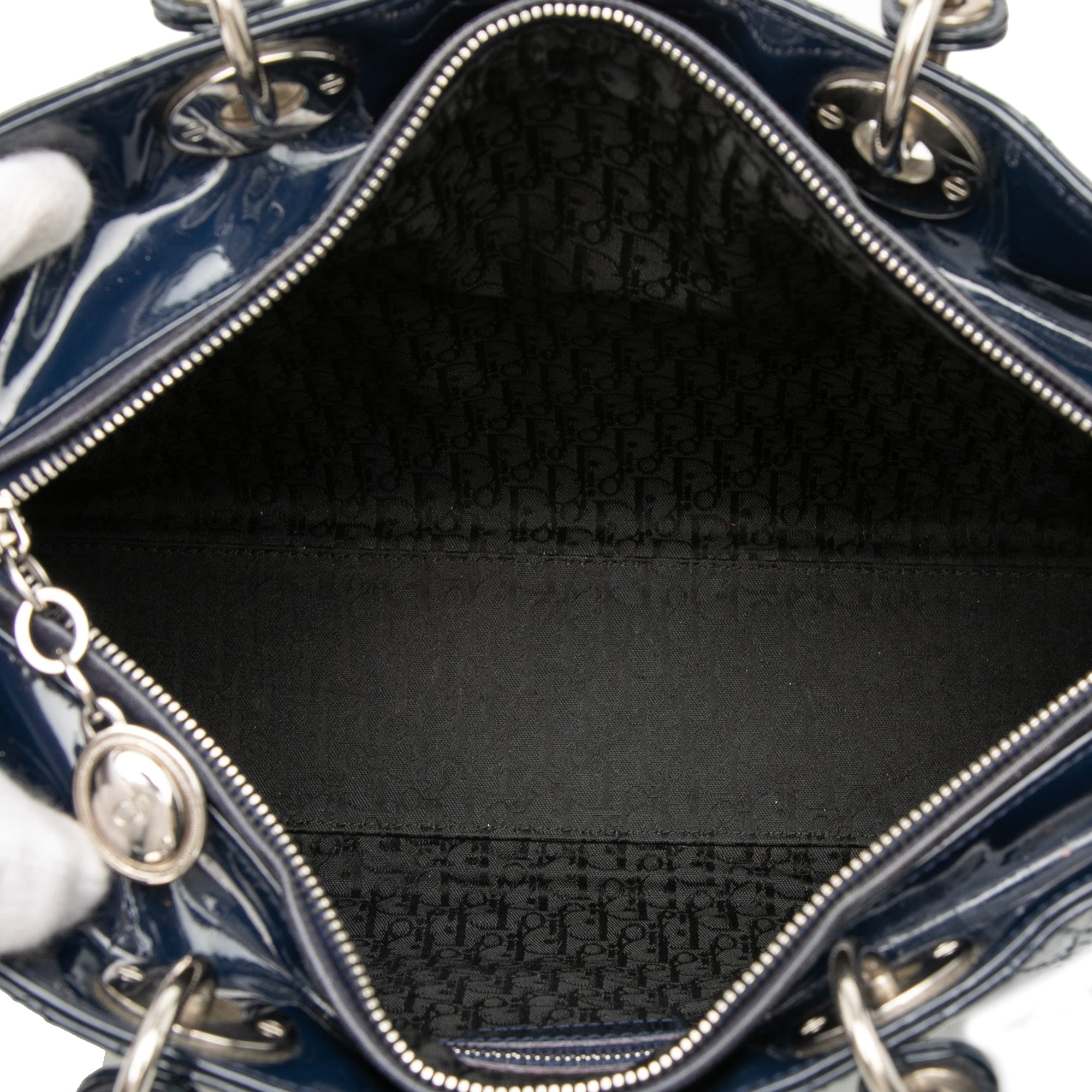 Large Patent Cannage Lady Dior - Image 4