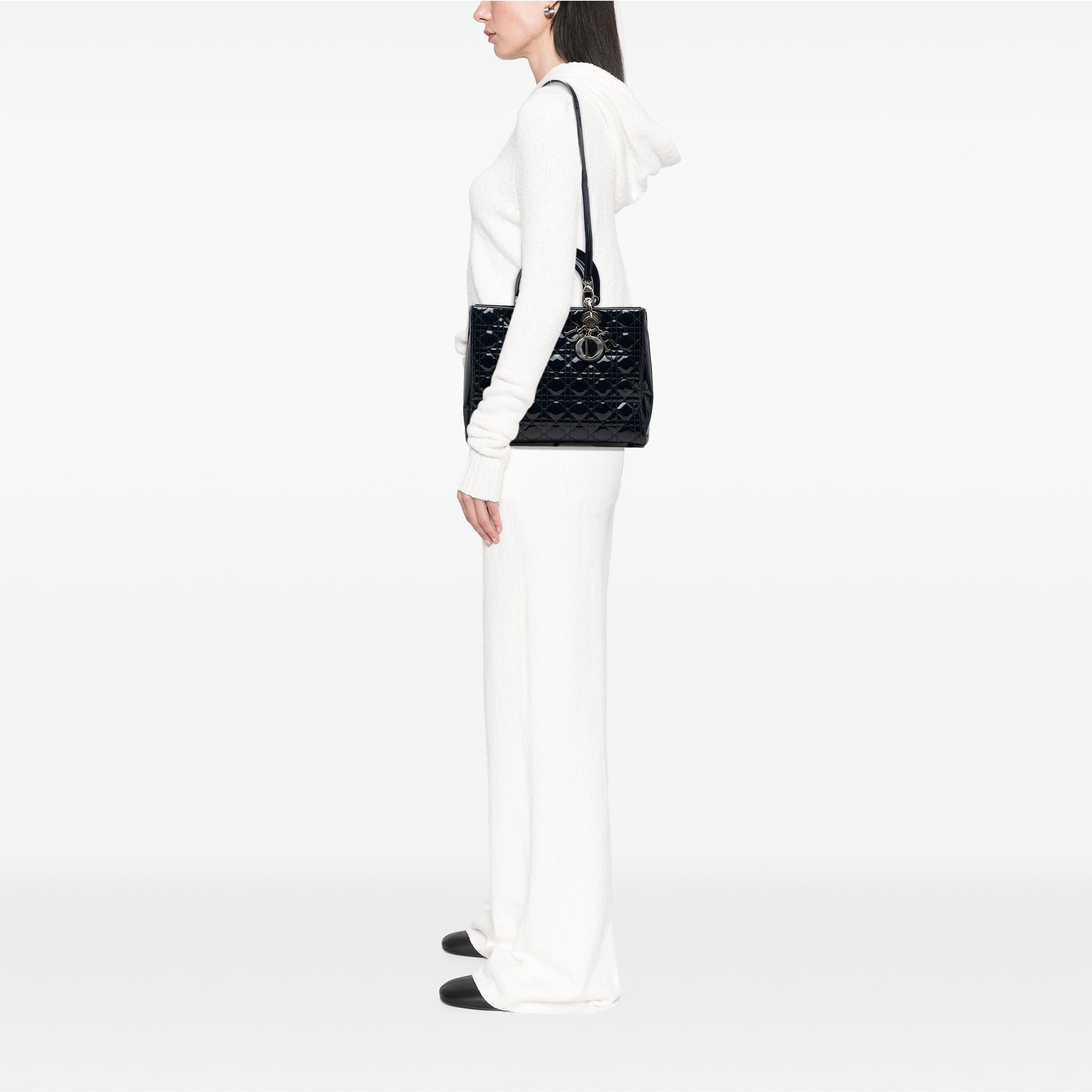 Large Patent Cannage Lady Dior - Image 7