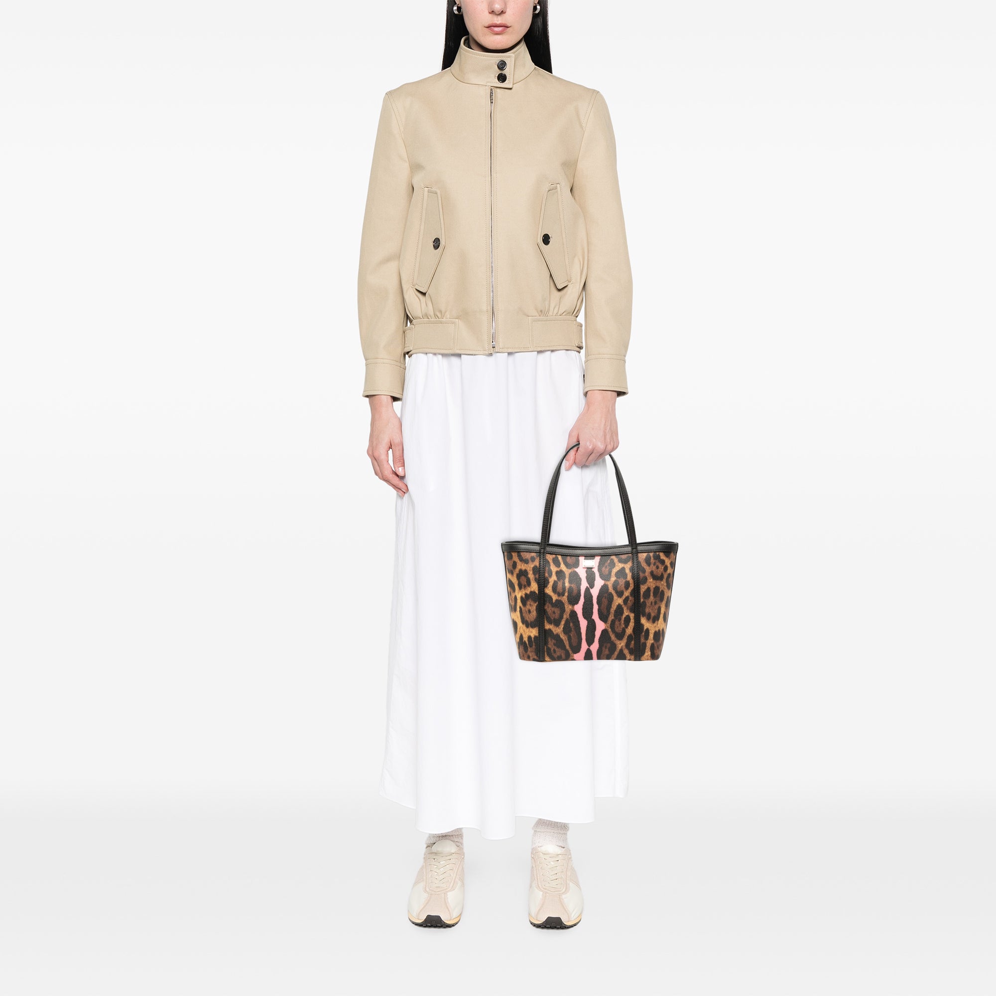 Leopard Print Coated Canvas Miss Escape Tote - Image 6